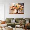 Obraz na plátne 3D Farebný strom života imitácia farby (Rozmery 90 x 60 cm)
