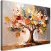 Obraz na plátne 3D Farebný strom života imitácia farby (Rozmery 90 x 60 cm)
