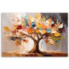 Obraz na plátne 3D Farebný strom života imitácia farby (Rozmery 90 x 60 cm)