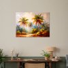 Obraz na plátne Palmové stromy džungľa imitácia farby (Rozmery 90 x 60 cm)