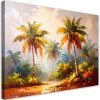 Obraz na plátne Palmové stromy džungľa imitácia farby (Rozmery 90 x 60 cm)