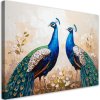 Obraz na plátne Farebné pávy Vtáky Príroda (Rozmery 90 x 60 cm)