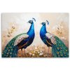 Obraz na plátne Farebné pávy Vtáky Príroda (Rozmery 90 x 60 cm)