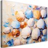 Obraz na plátne Mušle Pláž Piesok ako maľovaný (Rozmery 90 x 60 cm)