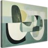 Obraz na plátne Zelené abstraktné geometrické tvary (Rozmery 120 x 80 cm)