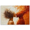 Obraz na plátne Nahý pár abstraktný bozk (Rozmery 120 x 80 cm)