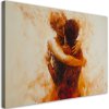 Obraz na plátne Zamilovaný pár nahá abstrakcia béžová (Rozmery 120 x 80 cm)