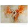 Obraz na plátne Nude Couple Love Abstract Orange (Rozmery 120 x 80 cm)