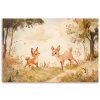 Obraz na plátne Jeleň Zvieratá v lese Béžová (Rozmery 120 x 80 cm)