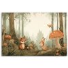 Obraz na plátne Lesné zvieratá Príroda Béžová (Rozmery 120 x 80 cm)