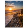 Obraz na plátne Západ slnka na plážovej krajine (Rozmery 80 x 120 cm)