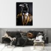 Obraz na plátne Čierny havran v obleku (Rozmery 80 x 120 cm)
