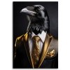 Obraz na plátne Čierny havran v obleku (Rozmery 80 x 120 cm)