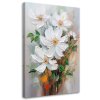 Obraz na plátne Maľované biele kvety Príroda (Rozmery 80 x 120 cm)