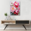 Obraz na plátne Ružové kvety pivonky Príroda (Rozmery 80 x 120 cm)