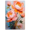 Obraz na plátne Pomarančové kvety pivonky Príroda (Rozmery 80 x 120 cm)