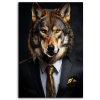 Obraz na plátne Vlčie zvieratá v oblekoch (Rozmery 80 x 120 cm)
