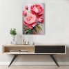 Obraz na plátne Ružové kvety pivonky rastliny (Rozmery 80 x 120 cm)
