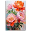 Obraz na plátne Pivonky kvety Ružová príroda (Rozmery 80 x 120 cm)