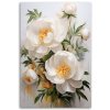 Obraz na plátne Pivonky kvety biela príroda (Rozmery 80 x 120 cm)