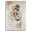 Obraz na plátne Romantický pár Nude Love Béžová (Rozmery 80 x 120 cm)