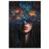 Obraz na plátne Ženská tvár Abstrakt (Rozmery 80 x 120 cm)