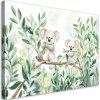 Obraz na plátne Medvedíky Koala Eucalyptus listy (Rozmery 60 x 40 cm)