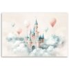 Obraz na plátne Hrad s balónmi v oblakoch (Rozmery 60 x 40 cm)
