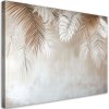 Obraz na plátne Visiace palmové listy na béžovom podklade (Rozmery 120 x 80 cm)