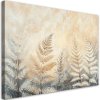 Obraz na plátne Béžové listy papradia príroda perie boho (Rozmery 120 x 80 cm)