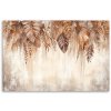 Obraz na plátne Béžové závesné hnedé listy príroda boho (Rozmery 120 x 80 cm)