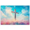 Obraz na plátne Farebné nebo Náboženský kríž (Rozmery 120 x 80 cm)