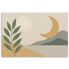 Obraz na plátne Listy Mesiac Krajina Minimalizmus (Rozmery 90 x 60 cm)