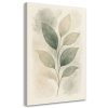 Obraz na plátne Listy Akvarel Béžová Prírodná zelená (Rozmery 80 x 120 cm)