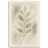 Obraz na plátne Botanické listy Akvarel Béžová Minimalizmus (Rozmery 80 x 120 cm)