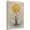 Obraz na plátne Strom bez listov Minimalizmus Béžová Slnko (Rozmery 80 x 120 cm)