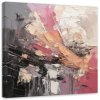 Obraz na plátne Impresionistická Abstraktná Ružová (Rozmery 60 x 60 cm)