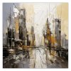 Obraz na plátne Mesto Abstraktná Moderná (Rozmery 60 x 60 cm)