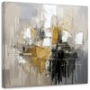 Obraz na plátne Abstraktná kompozícia Zlatá Moderná (Rozmery 60 x 60 cm)