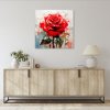 Obraz na plátne Červené ruže Kvety (Rozmery 60 x 60 cm)