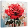 Obraz na plátne Červené ruže Kvety (Rozmery 60 x 60 cm)