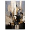Obraz na plátne Geometrická abstrakcia Béžová Sivá Akryl Moderné (Rozmery 80 x 120 cm)