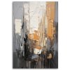 Obraz na plátne Abstrakcia Mesto Textúra Béžová Sivá (Rozmery 80 x 120 cm)