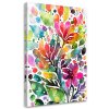 Obraz na plátne Kvety Lístie Akvarel Farebné Príroda (Rozmery 80 x 120 cm)