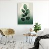 Obraz na plátne Listy Minimalizmus Zelená Príroda Geometrické (Rozmery 80 x 120 cm)