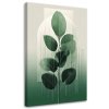 Obraz na plátne Listy Minimalizmus Zelená Príroda Geometrické (Rozmery 80 x 120 cm)