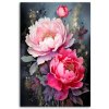 Obraz na plátne Pivoňky Ružová Svetlá Glamour (Rozmery 80 x 120 cm)