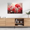 Obraz na plátne Polné ružové červené kvety (Rozmery 90 x 60 cm)