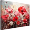 Obraz na plátne Polné ružové červené kvety (Rozmery 90 x 60 cm)