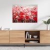 Obraz na plátne Moderné poľné červené kvety (Rozmery 90 x 60 cm)